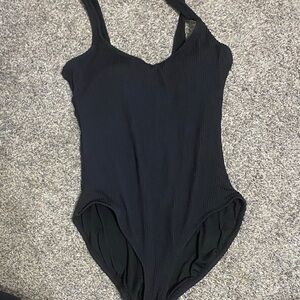 Time and Tru Women's Black One Piece Swimsuit